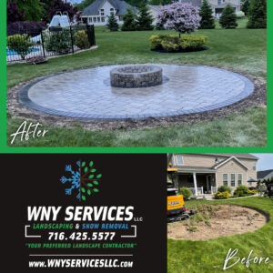 Read more about the article Paver Patio and Fire Pit Installs